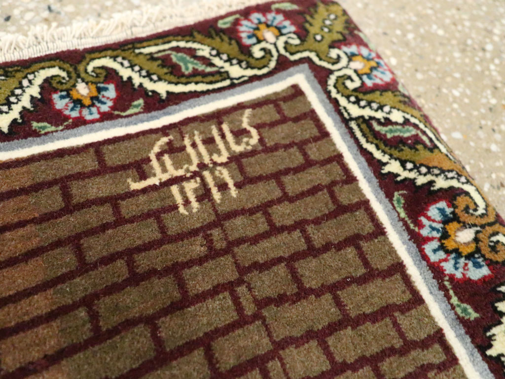 Vintage Persian Tabriz Pictorial Rug, No.29408 - Galerie Shabab