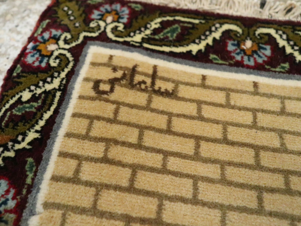 Vintage Persian Tabriz Pictorial Rug, No.29408 - Galerie Shabab