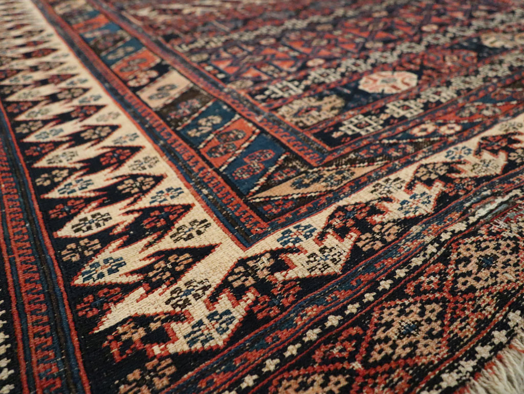 Antique Central Asian Soumak Accent Rug, No.29409 - Galerie Shabab
