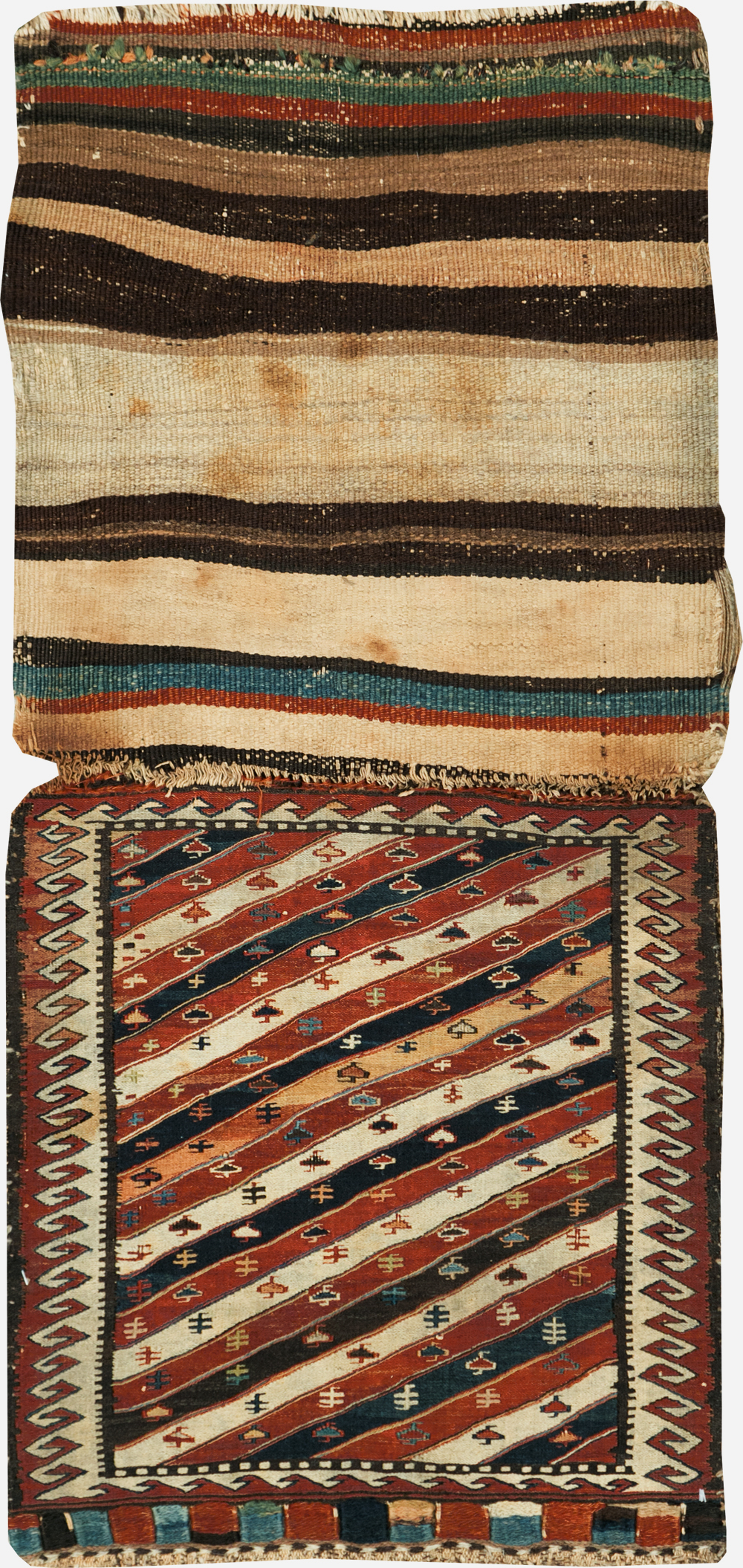 Antique Central Asian Shahsavan Soumak Bag, No.29411 - Galerie Shabab