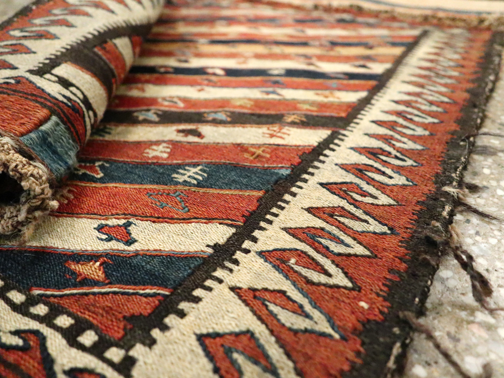 Antique Central Asian Shahsavan Soumak Bag, No.29411 - Galerie Shabab