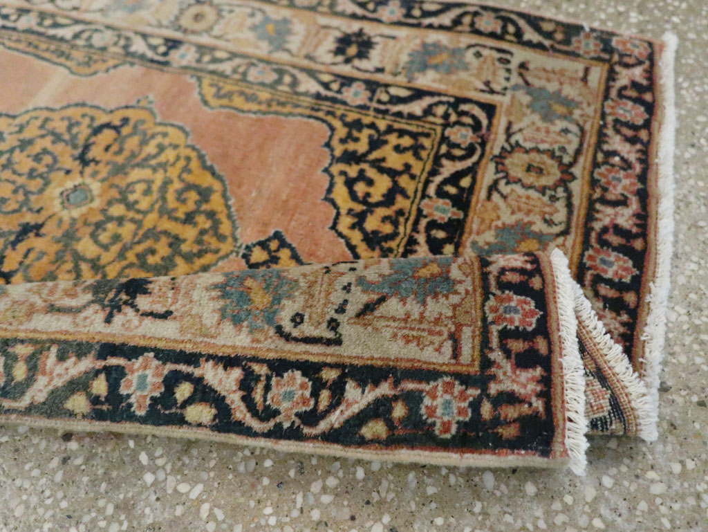 Antique Persian Tabriz Haji Jalili Throw Rug, No.29415 - Galerie Shabab