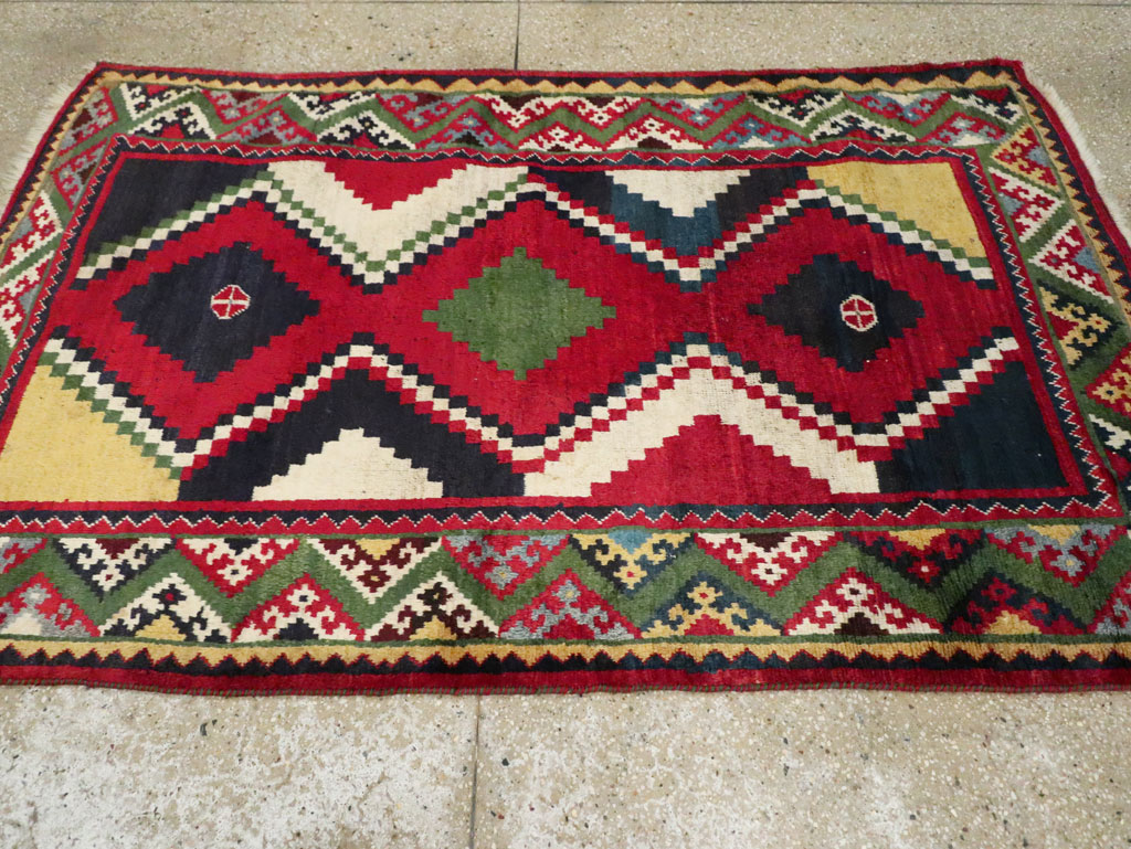 Vintage Persian Gabbeh Rug, No.29417 - Galerie Shabab