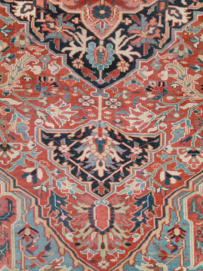 Antique Persian Heriz Carpet, No.29419 - Galerie Shabab