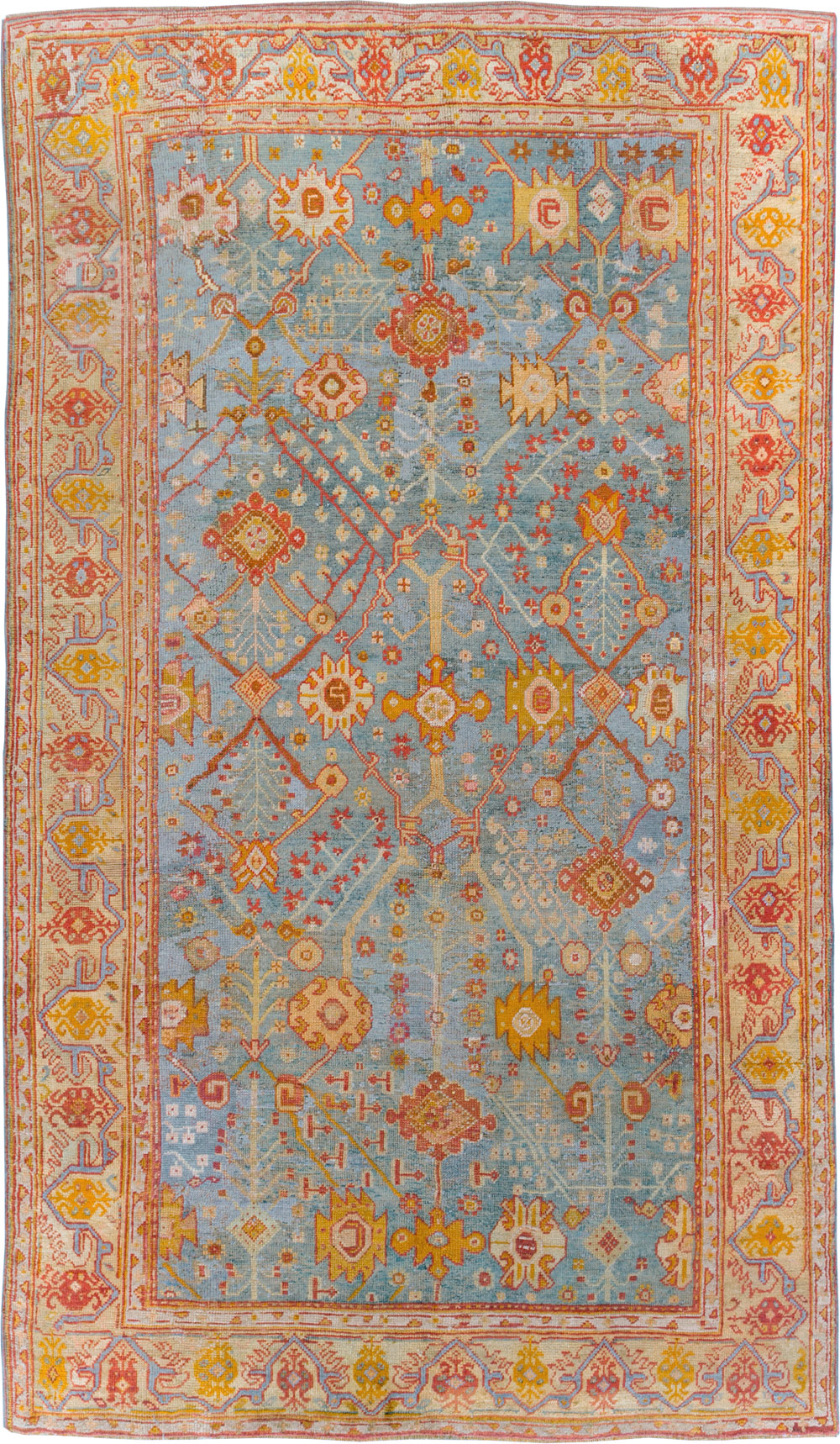 Antique Oushak Carpet, No.29422 - Galerie Shabab