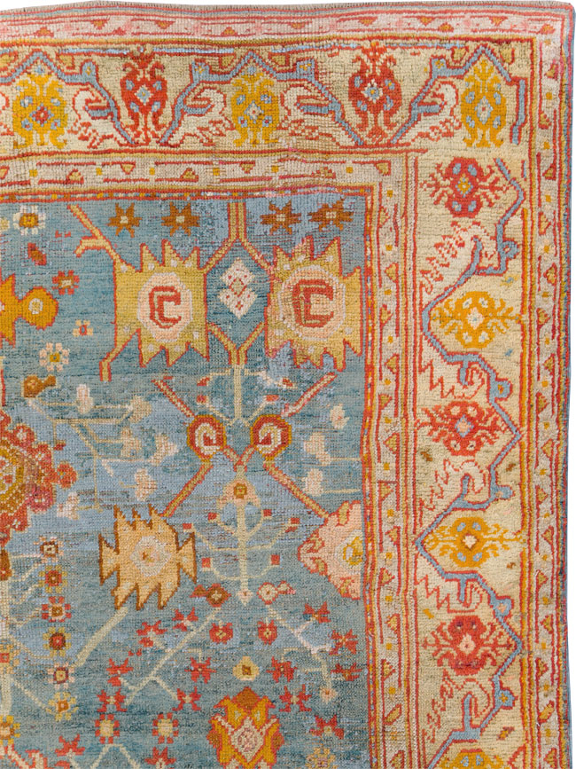 Antique Oushak Carpet, No.29422 - Galerie Shabab