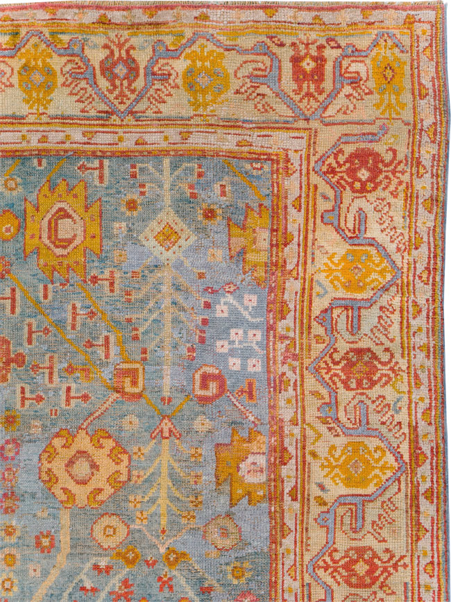 Antique Oushak Carpet, No.29422 - Galerie Shabab