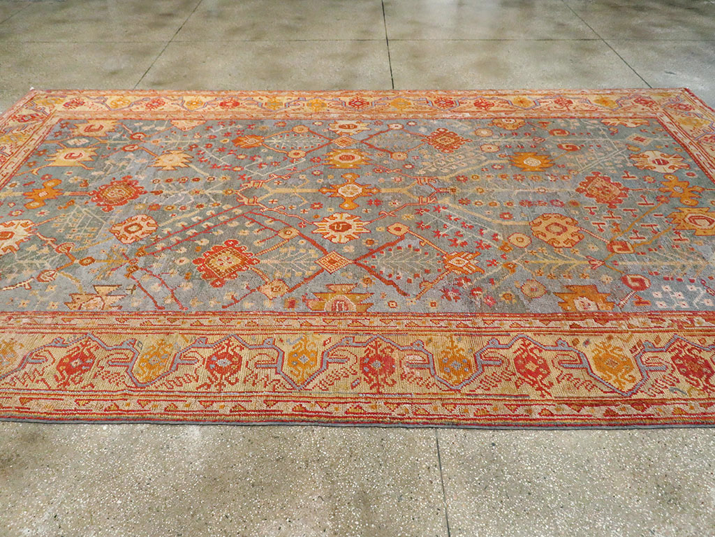 Antique Oushak Carpet, No.29422 - Galerie Shabab