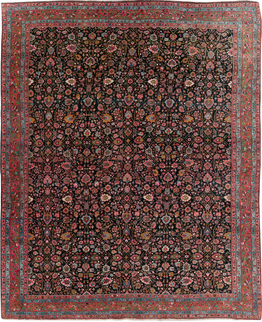 Antique Persian Bidjar Room Size Carpet, No.29425 - Galerie Shabab