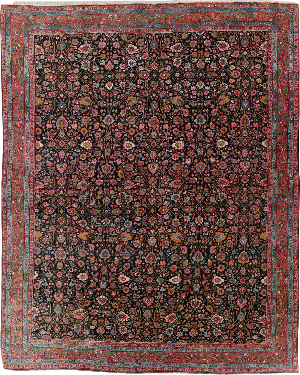 Antique Persian Bidjar Room Size Carpet, No.29425 - Galerie Shabab