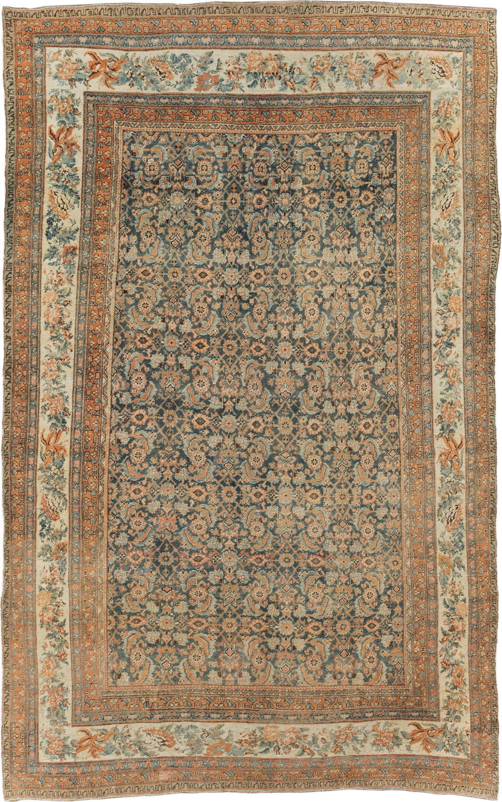 Antique Persian Bidjar Room Size Carpet, No.29427 - Galerie Shabab