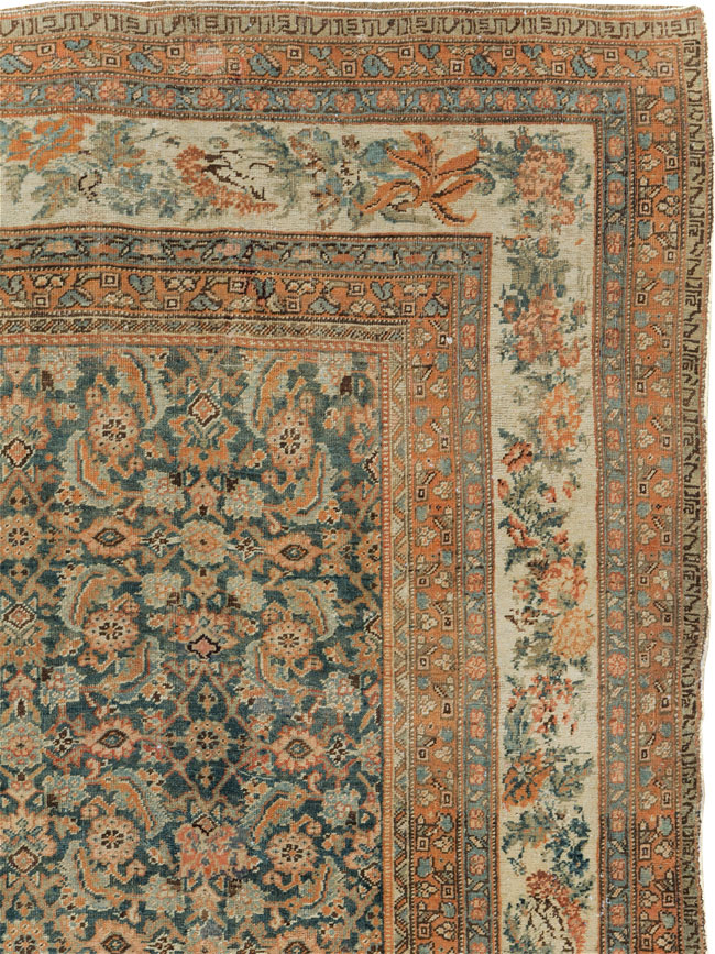 Antique Persian Bidjar Room Size Carpet, No.29427 - Galerie Shabab