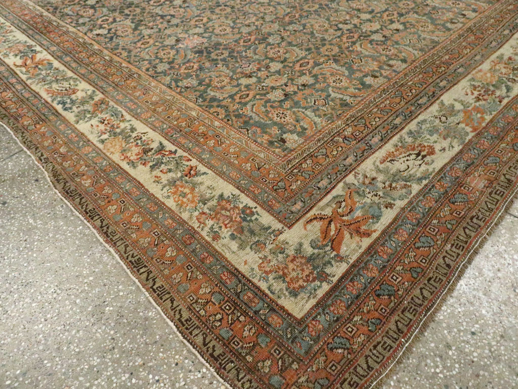 Antique Persian Bidjar Room Size Carpet, No.29427 - Galerie Shabab
