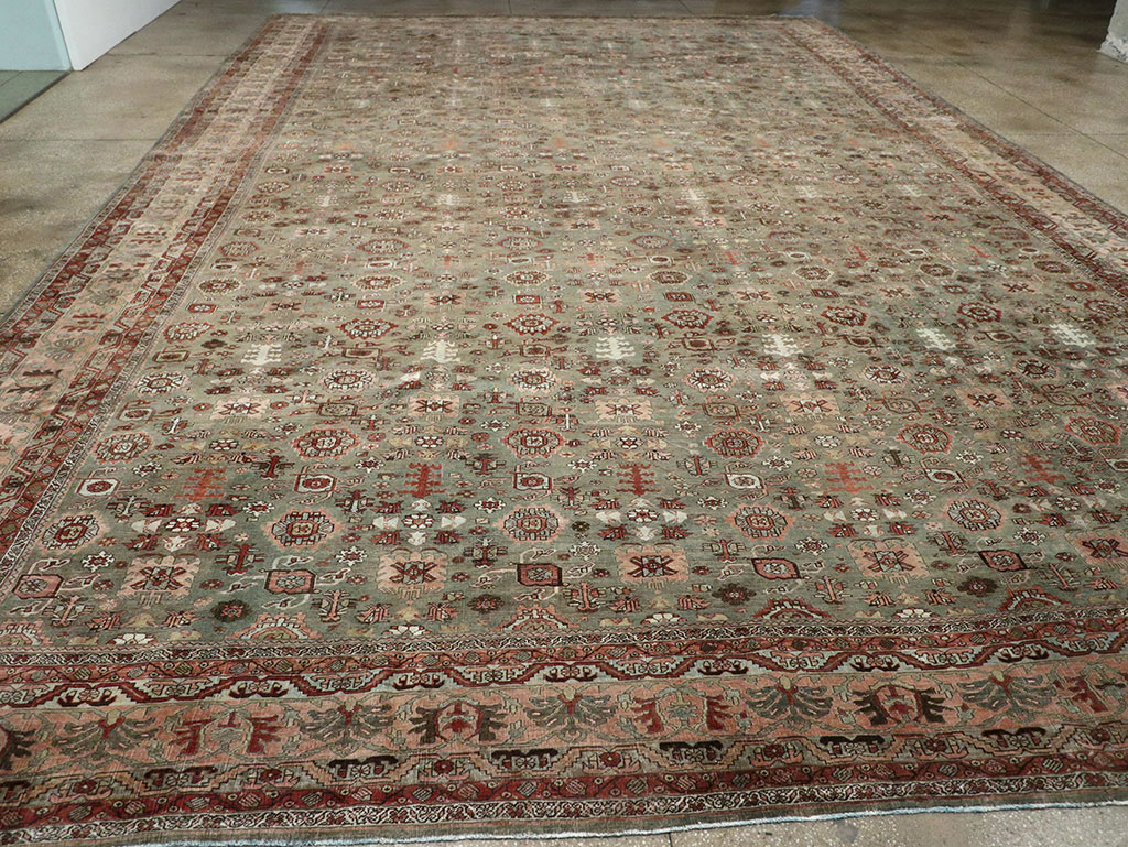 Antique Persian Bidjar Oversize Carpet, No.29430 - Galerie Shabab