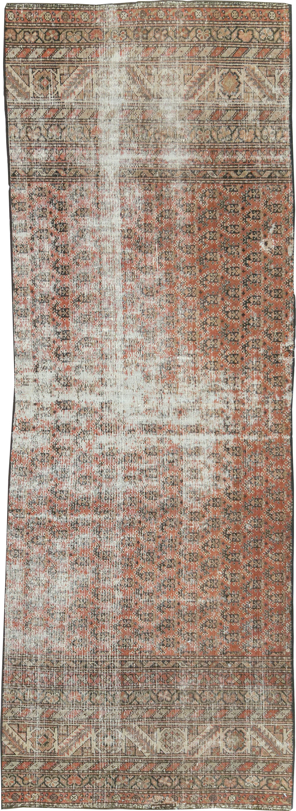 Antique Distressed Persian Malayer Rug, No.29432 - Galerie Shabab