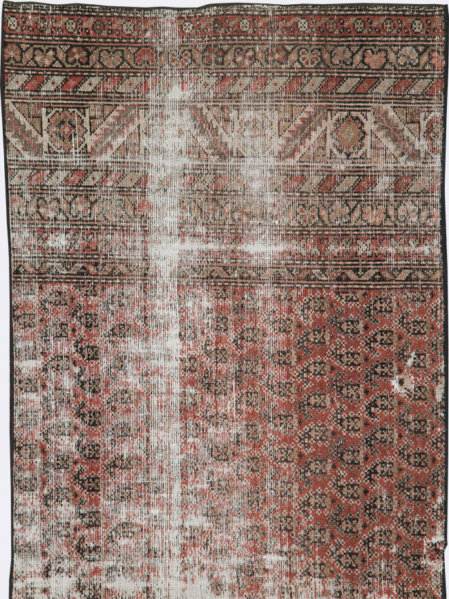 Antique Distressed Persian Malayer Rug, No.29432 - Galerie Shabab
