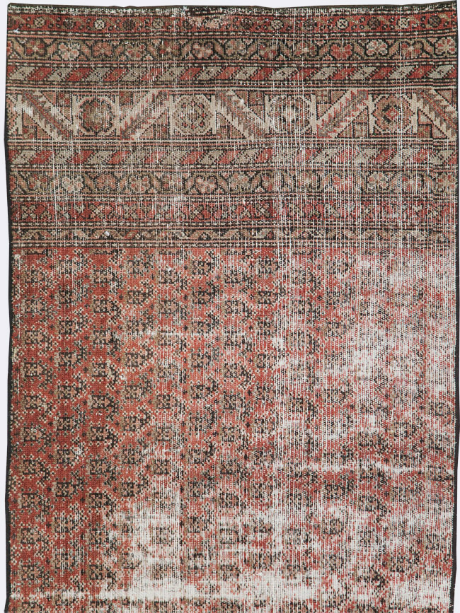 Antique Distressed Persian Malayer Rug, No.29432 - Galerie Shabab