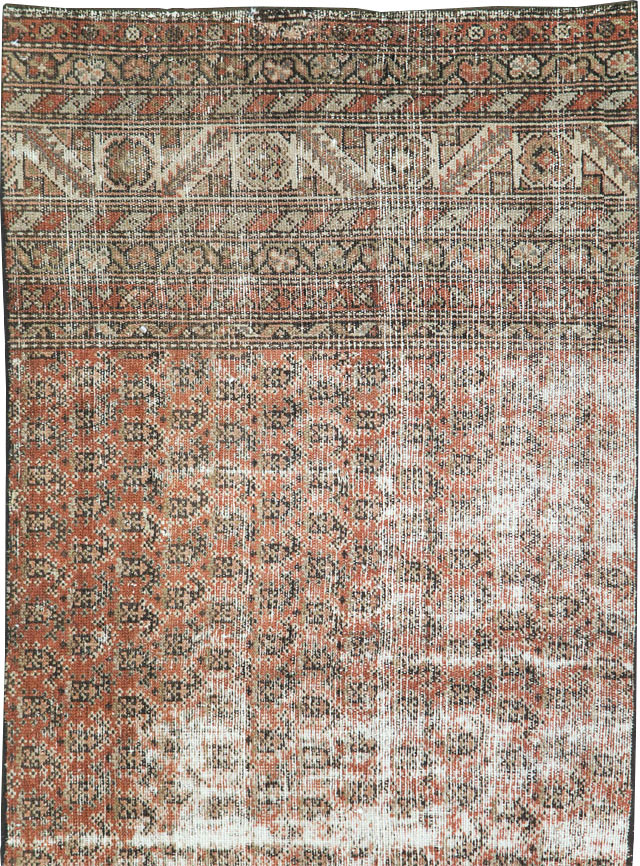 Antique Distressed Persian Malayer Rug, No.29432 - Galerie Shabab