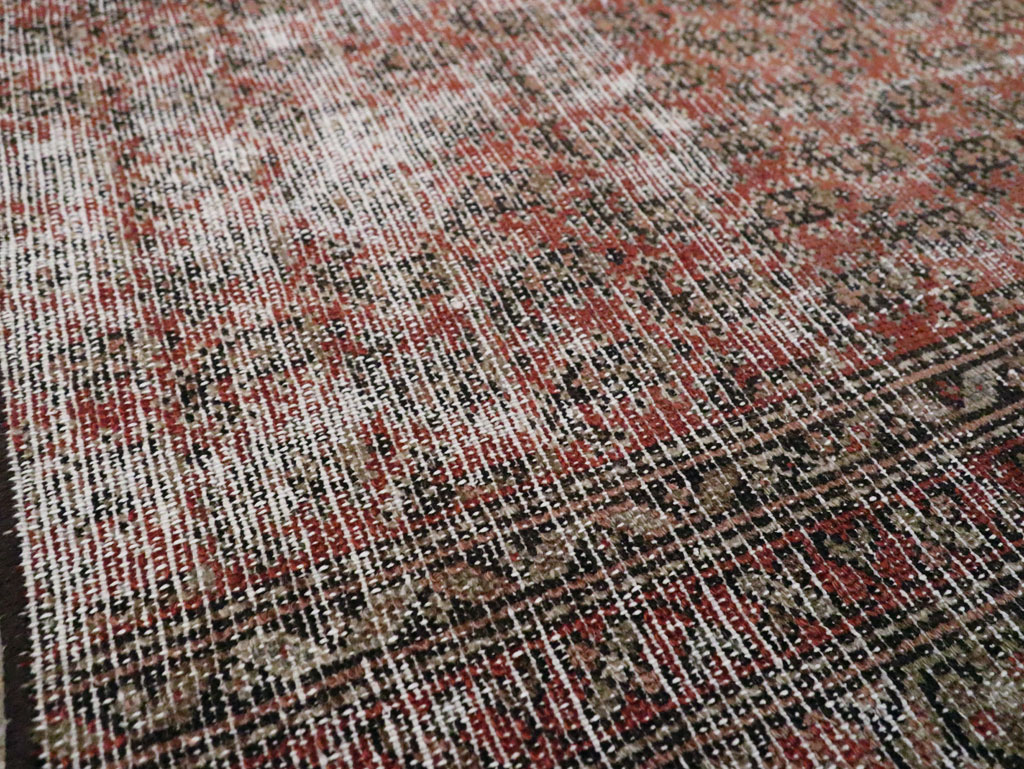 Antique Distressed Persian Malayer Rug, No.29432 - Galerie Shabab