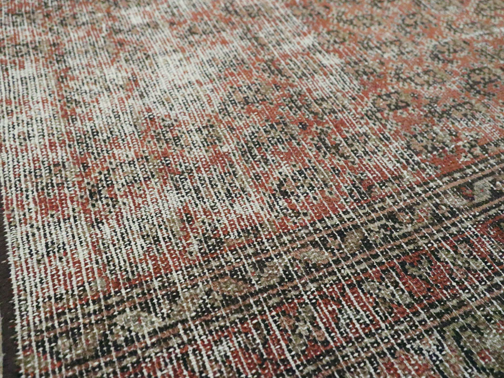 Antique Distressed Persian Malayer Rug, No.29432 - Galerie Shabab