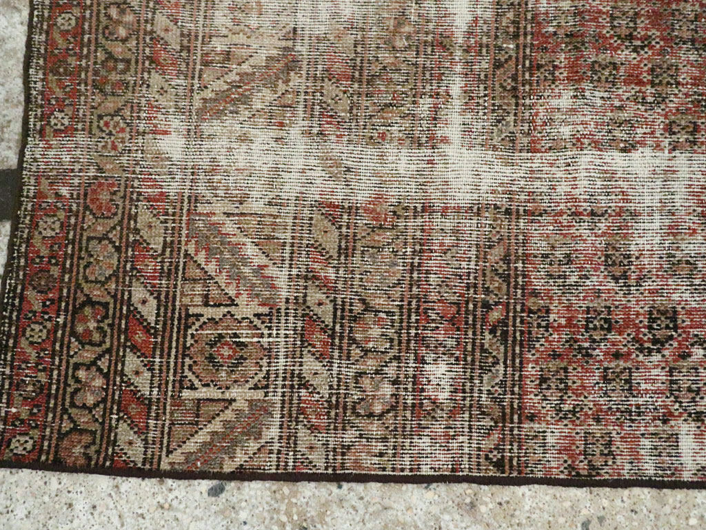Antique Distressed Persian Malayer Rug, No.29432 - Galerie Shabab