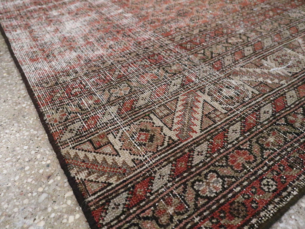 Antique Distressed Persian Malayer Rug, No.29432 - Galerie Shabab