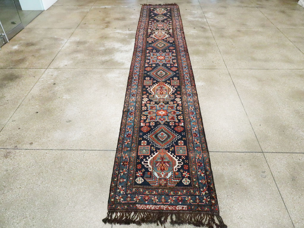 Antique Persian Heriz Long Runner, No.29434 - Galerie Shabab