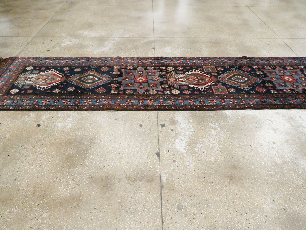 Antique Persian Heriz Long Runner, No.29434 - Galerie Shabab