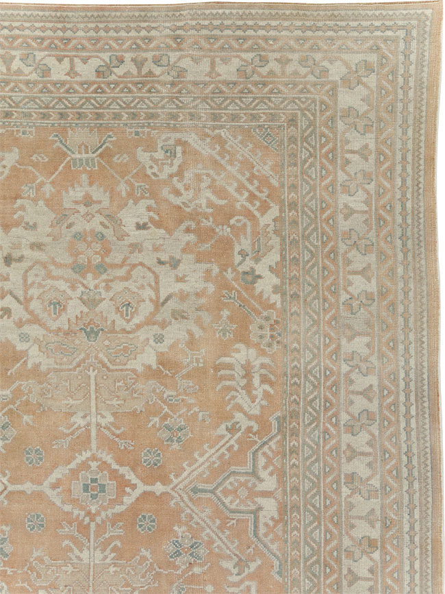 Antique Oushak Carpet, No.29438 - Galerie Shabab