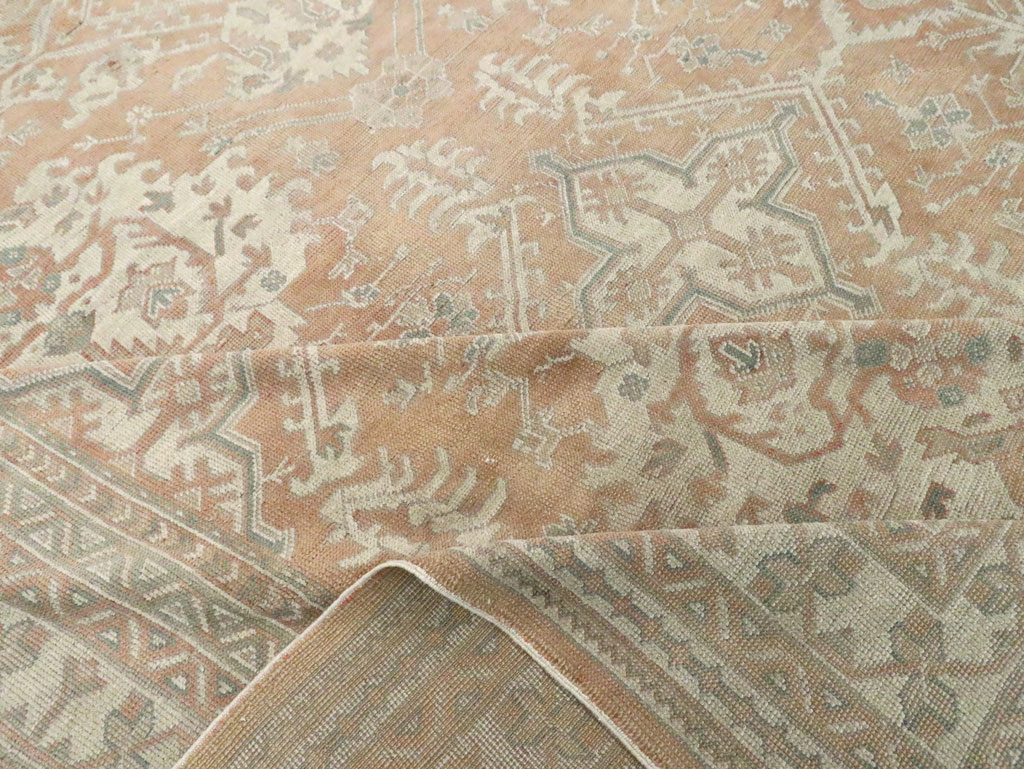 Antique Oushak Carpet, No.29438 - Galerie Shabab