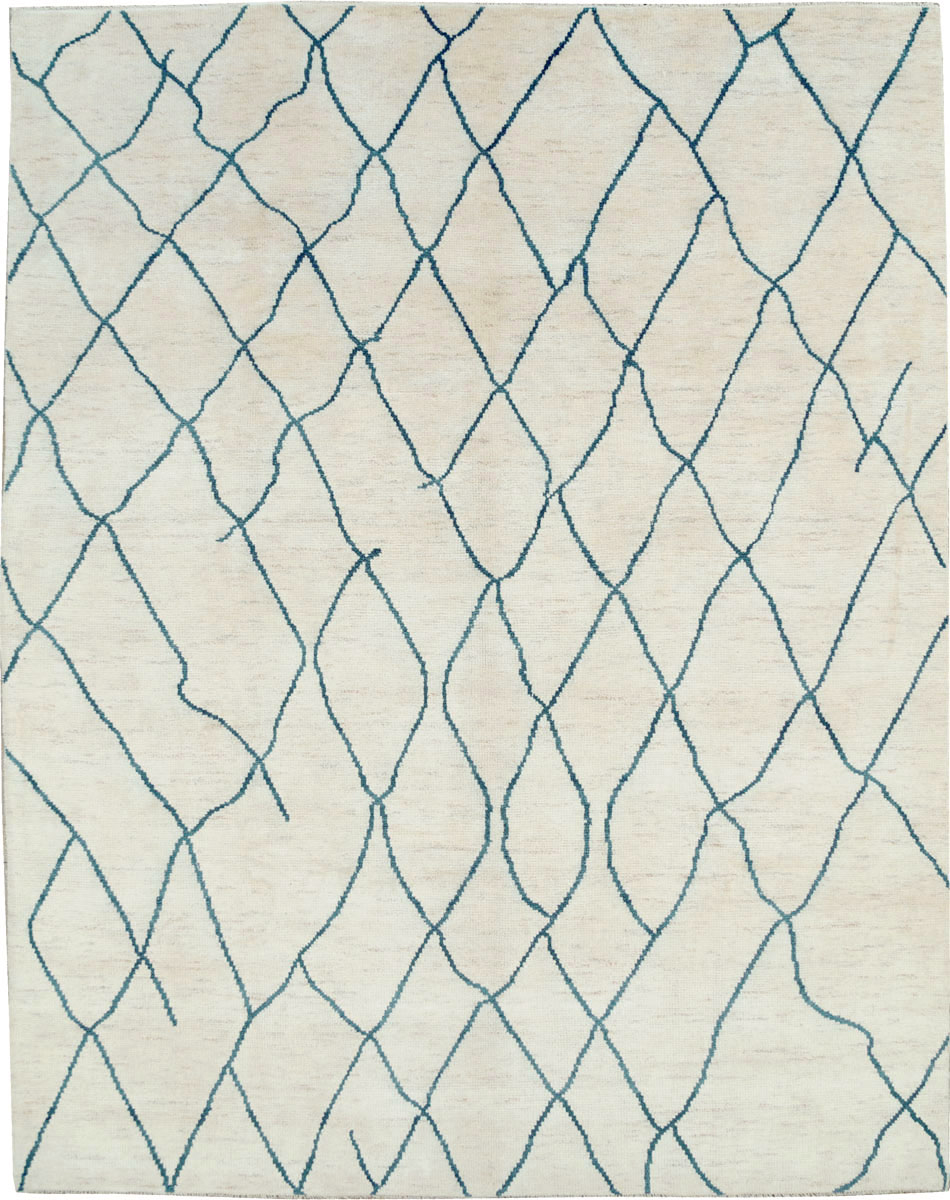 Contemporary Moroccan Room Size Carpet, No.29440 - Galerie Shabab