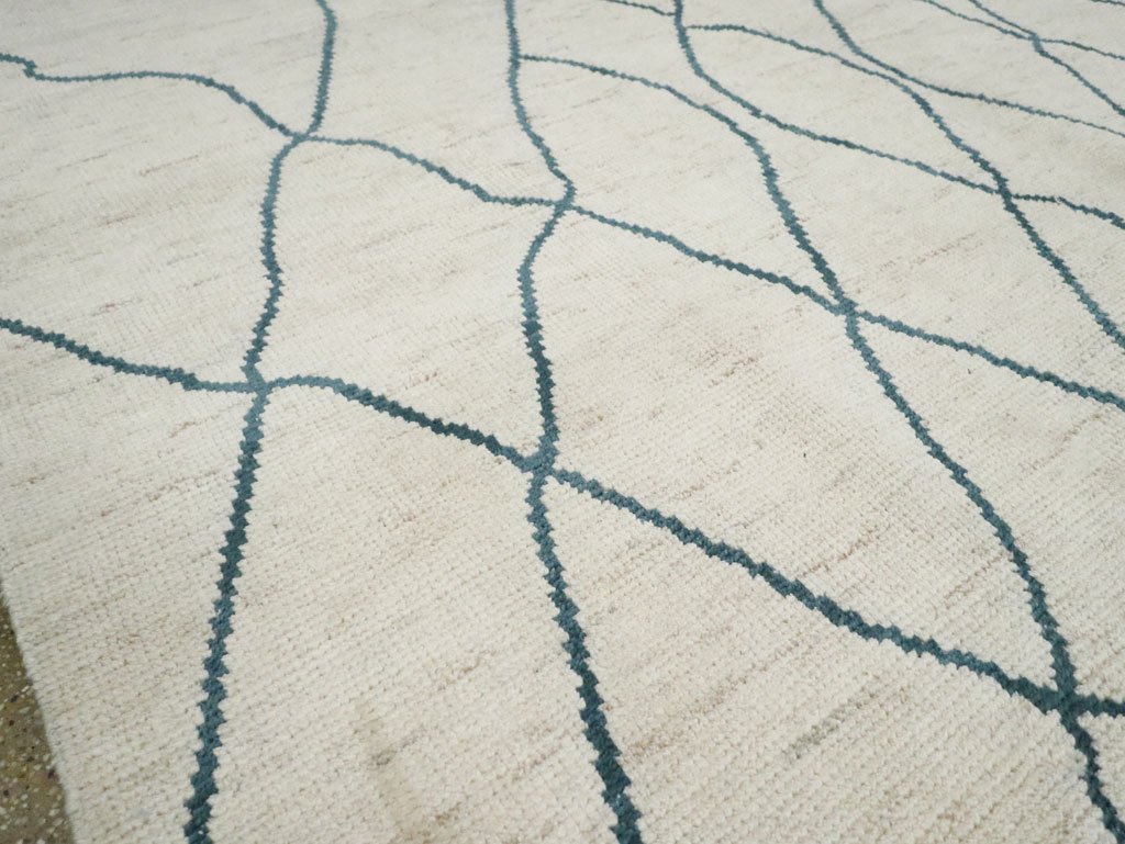 Contemporary Moroccan Room Size Carpet, No.29440 - Galerie Shabab