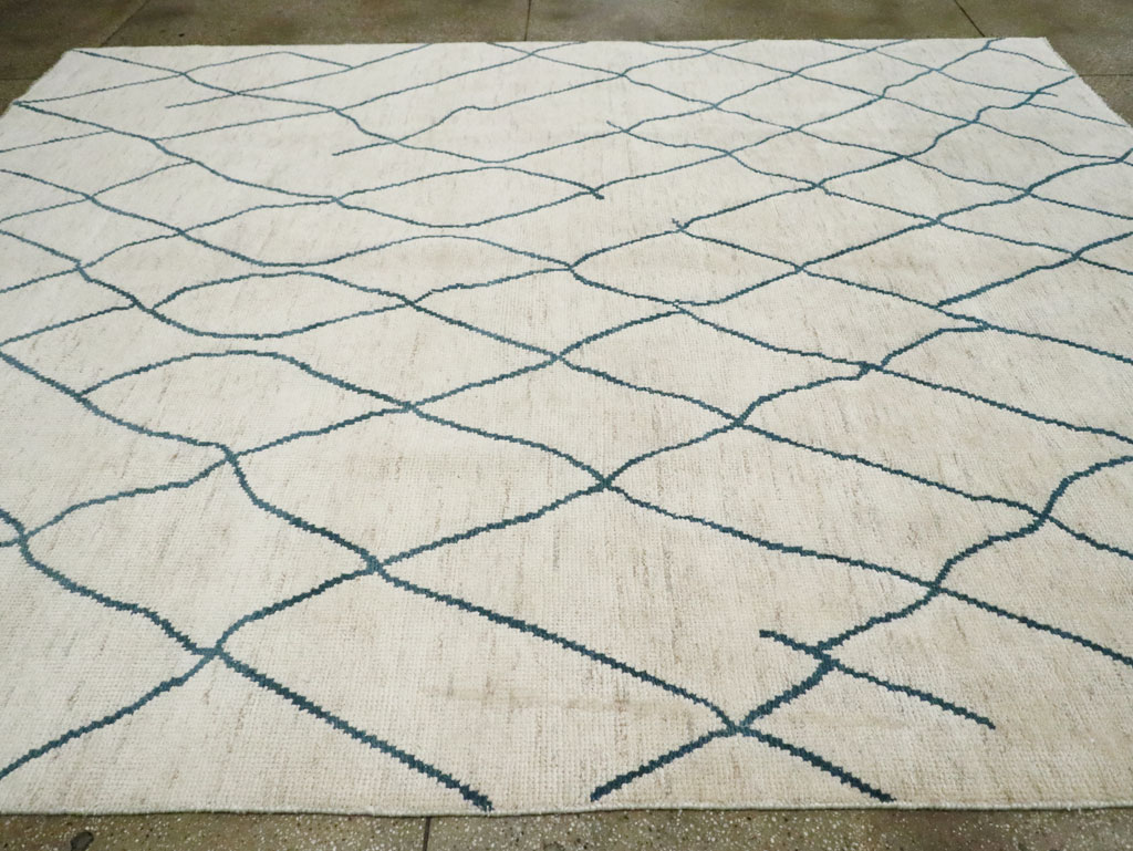 Contemporary Moroccan Room Size Carpet, No.29440 - Galerie Shabab