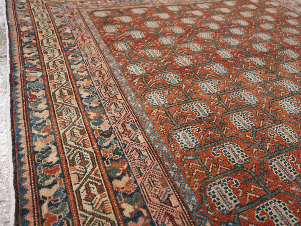 Antique Persian Malayer Square Accent Rug, No.29443 - Galerie Shabab