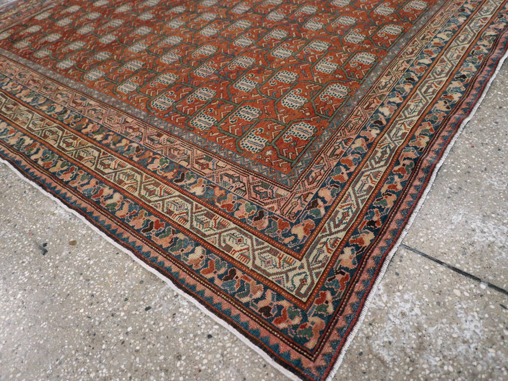 Antique Persian Malayer Square Accent Rug, No.29443 - Galerie Shabab