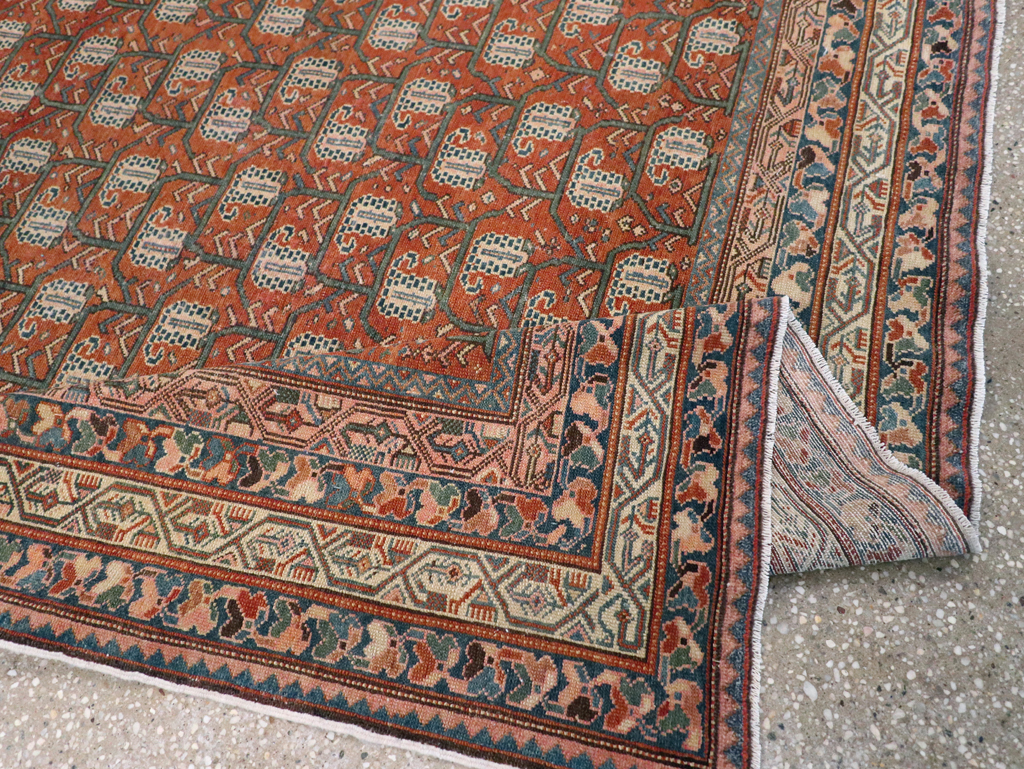 Antique Persian Malayer Square Accent Rug, No.29443 - Galerie Shabab