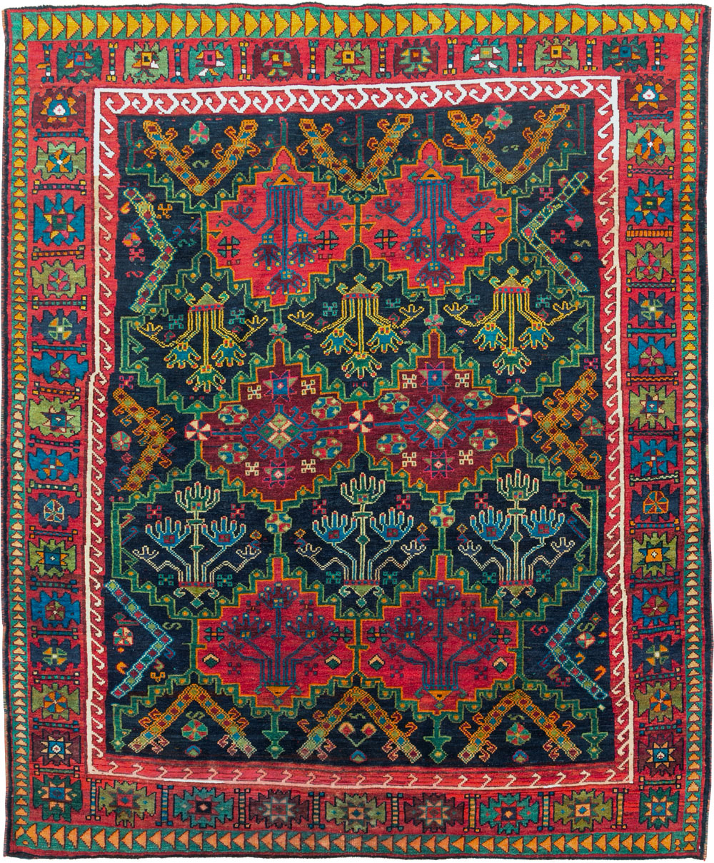 Vintage Persian Ardabil Small Room Size Carpet, No.29446 - Galerie Shabab