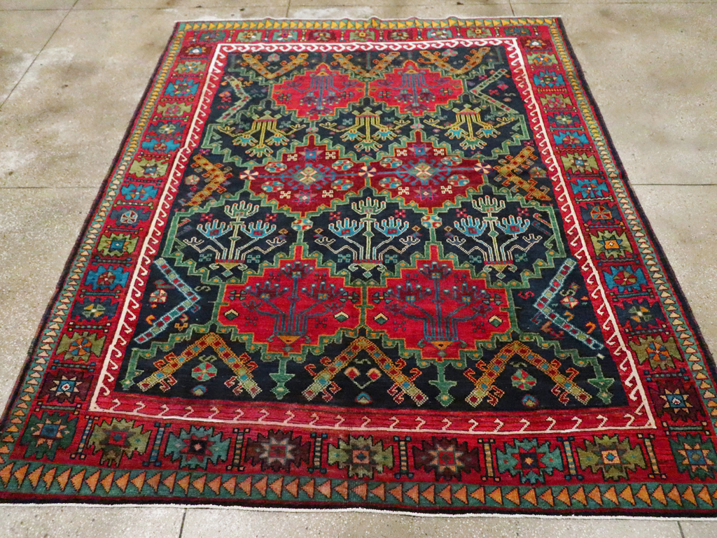 Vintage Persian Ardabil Small Room Size Carpet, No.29446 - Galerie Shabab