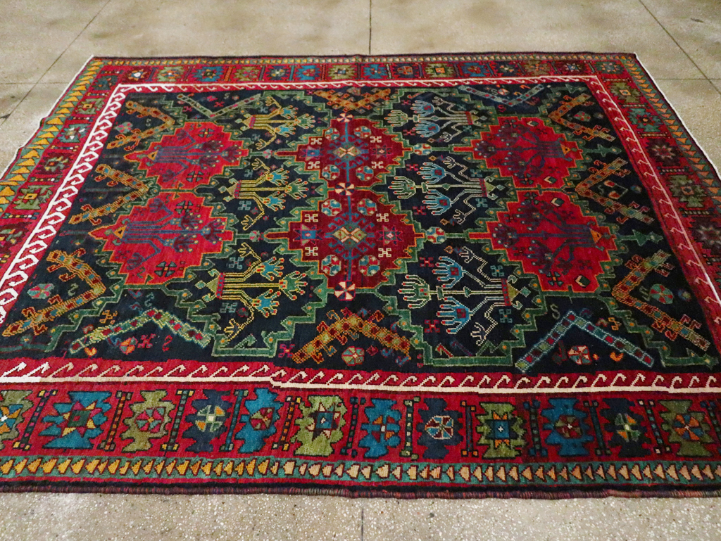 Vintage Persian Ardabil Small Room Size Carpet, No.29446 - Galerie Shabab
