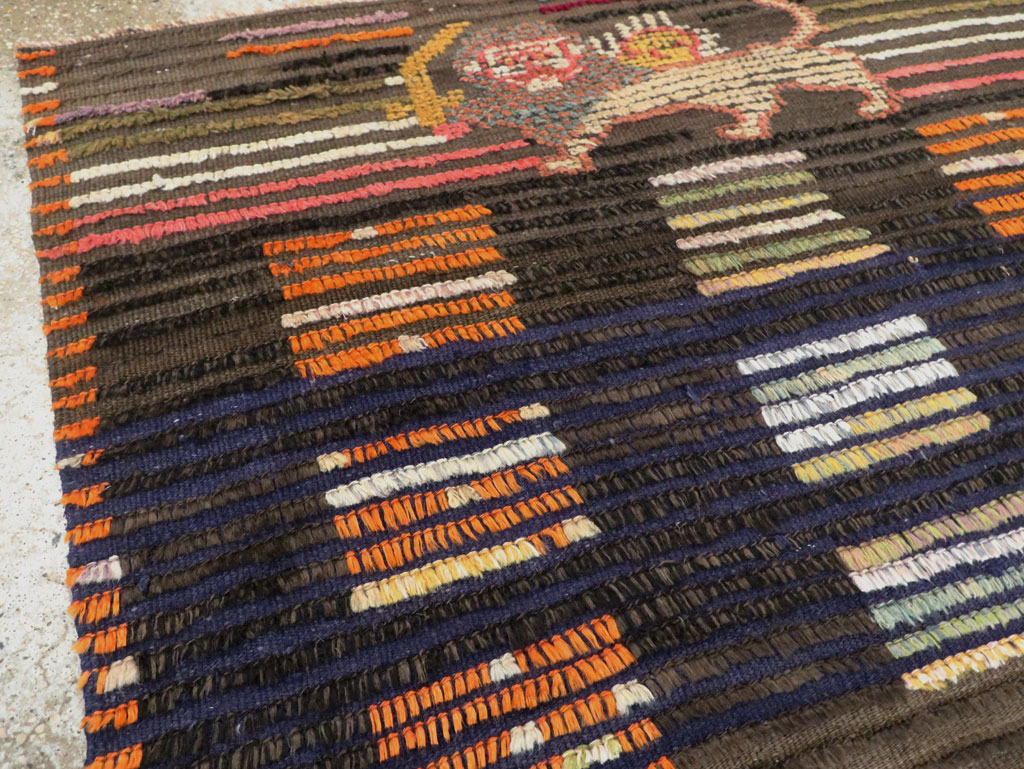 Vintage Persian Pictorial Gabbeh Rug, No.29448 - Galerie Shabab