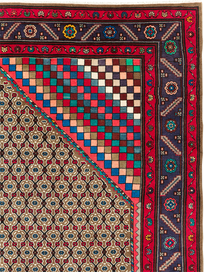 Vintage Persian Hamadan Accent Carpet, No.29449 - Galerie Shabab