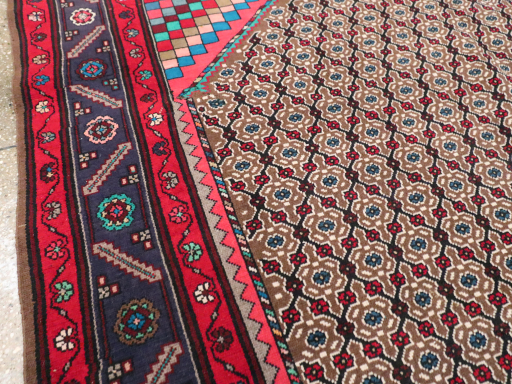 Vintage Persian Hamadan Accent Carpet, No.29449 - Galerie Shabab