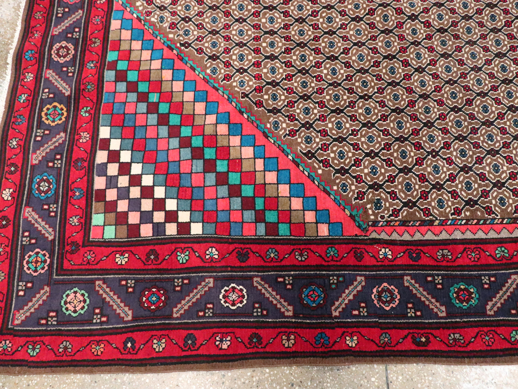 Vintage Persian Hamadan Accent Carpet, No.29449 - Galerie Shabab