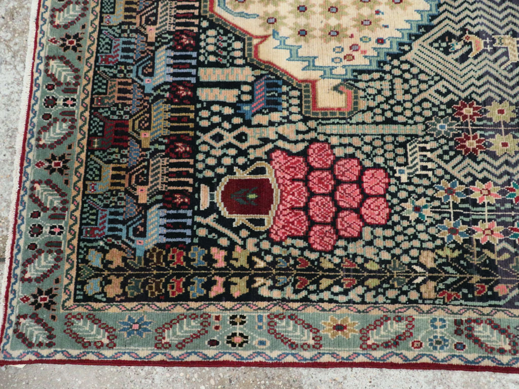 Vintage Persian Kurd Accent Rug, No.29457 - Galerie Shabab