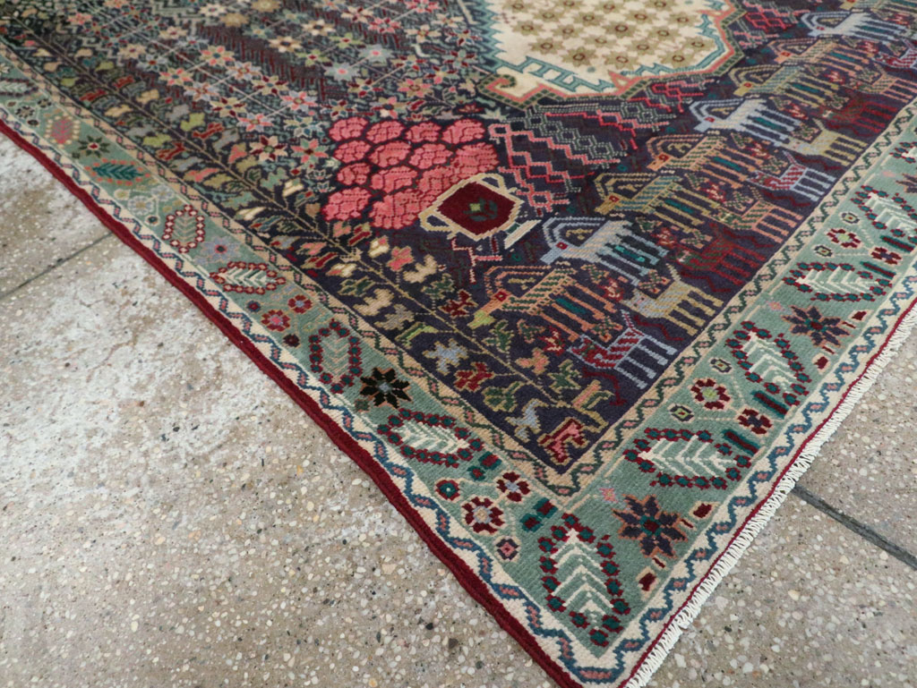 Vintage Persian Kurd Accent Rug, No.29457 - Galerie Shabab