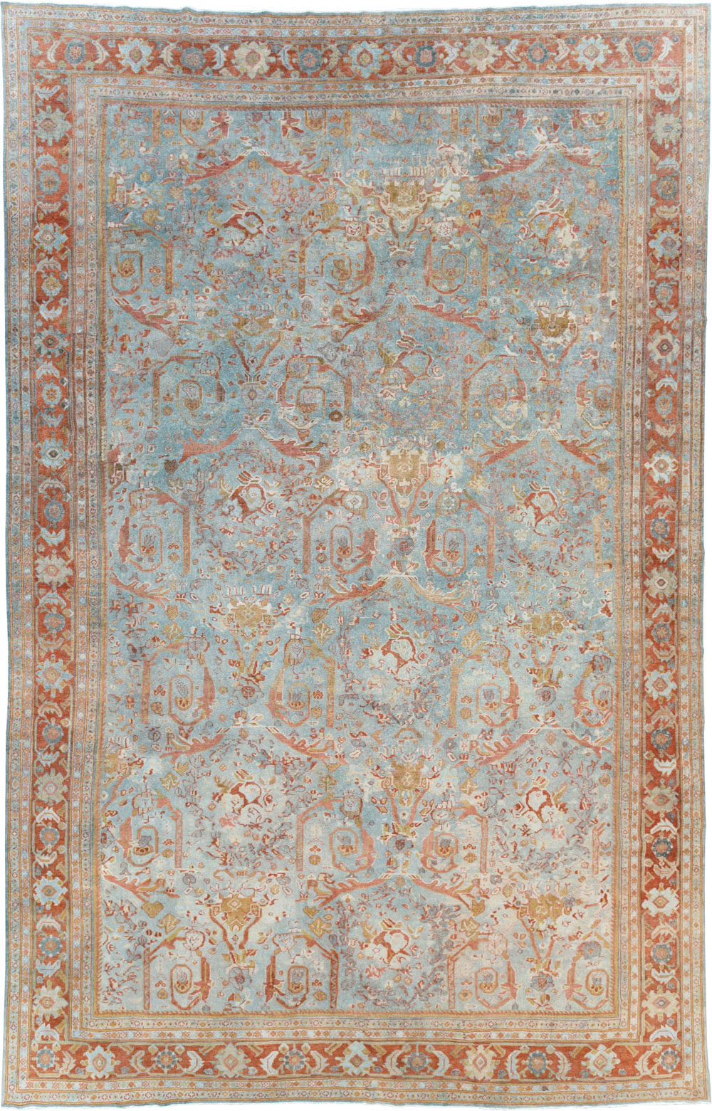 Anitque Persian Mahal Carpet, No.29460 - Galerie Shabab