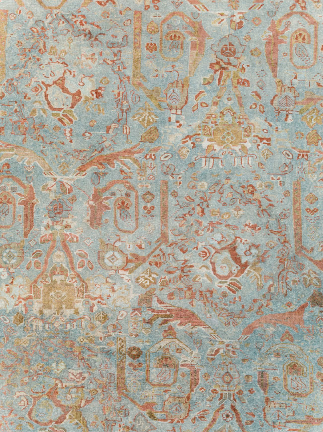 Anitque Persian Mahal Carpet, No.29460 - Galerie Shabab