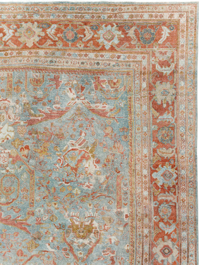 Anitque Persian Mahal Carpet, No.29460 - Galerie Shabab