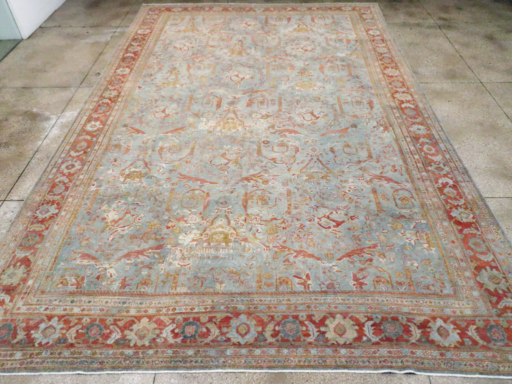 Anitque Persian Mahal Carpet, No.29460 - Galerie Shabab