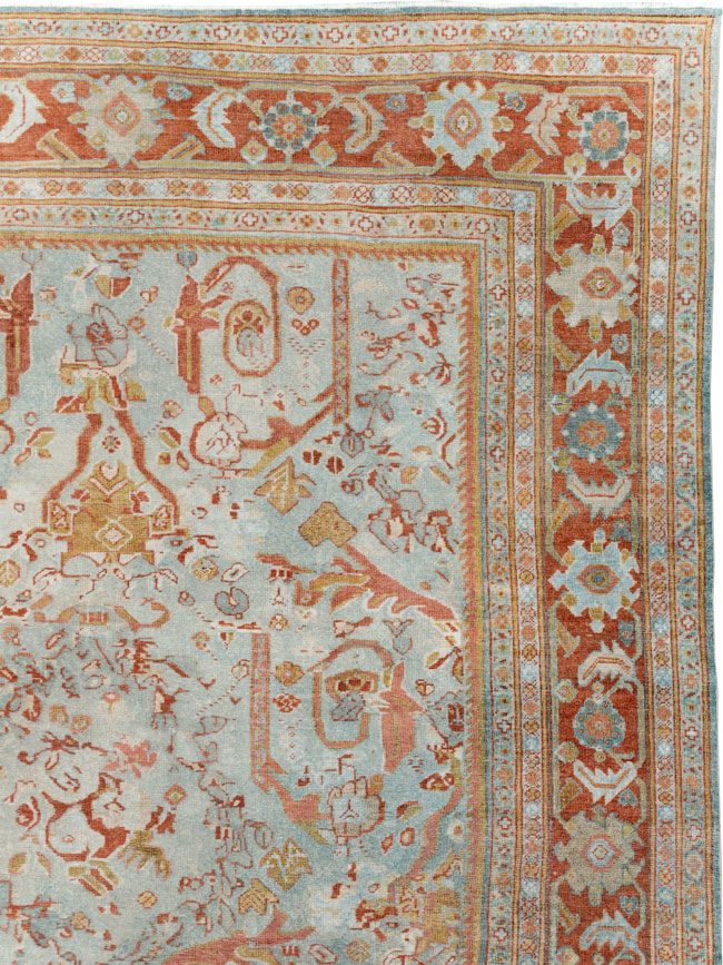 Anitque Persian Mahal Carpet, No.29460 - Galerie Shabab